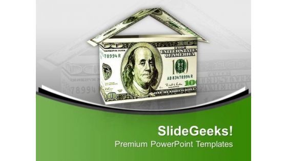 Symbol Of Wealth Dollar House PowerPoint Templates Ppt Backgrounds For Slides 0213 Symbol Of Wealth Dollar House PowerPoint Templates Ppt Backgrounds For Slides 0213