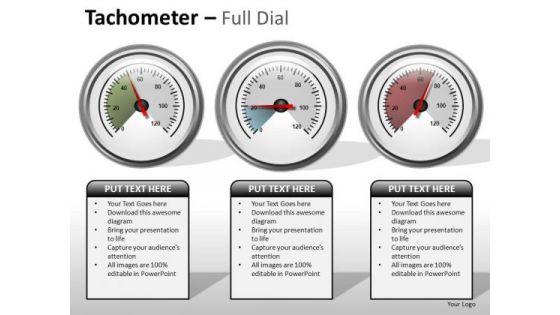 Symbol Tachometer Full Dial PowerPoint Slides And Ppt Template Diagrams