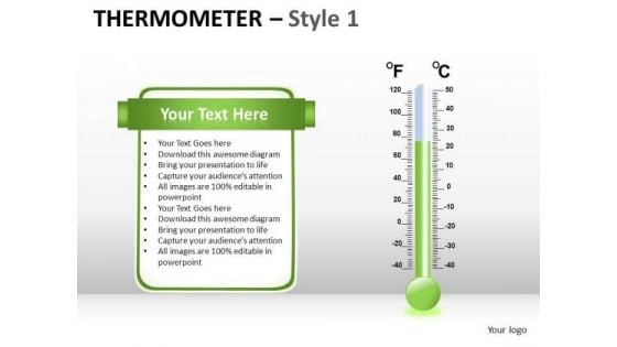 Symbol Thermometer 1 PowerPoint Slides And Ppt Template Diagrams