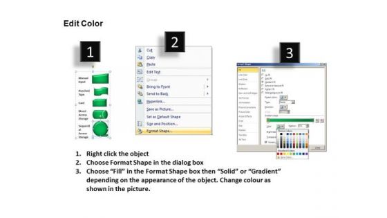 Symbols For Flowchart Processes PowerPoint Slides