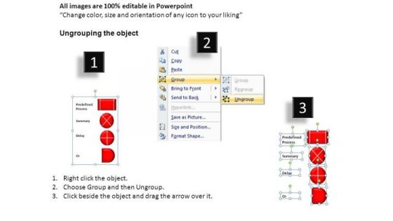Symbols For Flowchart Stages In PowerPoint