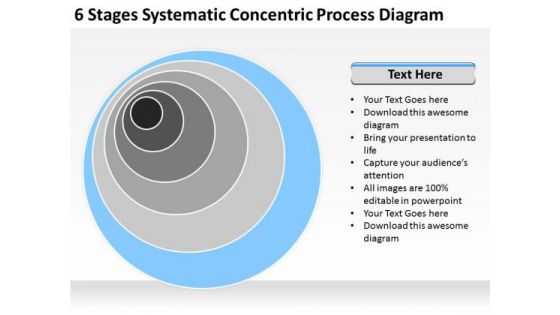 Systematic Concentric Process Diagram Ppt Business Plan Software Comparison PowerPoint Templates