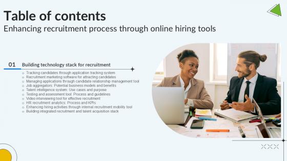 Table Of Content Enhancing Recruitment Process Through Online Hiring Tools PPT Presentation Table Of Content Enhancing Recruitment Process Through Online Hiring Tools PPT Presentation