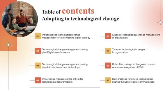 Table Of Contents Adapting To Technological Change Topics Pdf