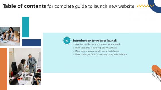 Table Of Contents Complete Guide To Launch New Website Table Of Contents Complete Guide To Launch New Website