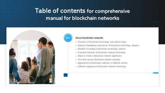 Table Of Contents Comprehensive Manual For Blockchain Networks BCT SS V