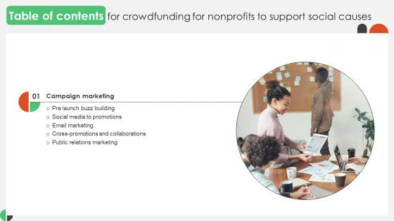 Table Of Contents Crowdfunding For Nonprofits To Support Social Causes Fin SS V