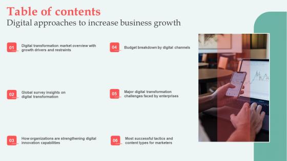 Table Of Contents Digital Approaches To Increase Business Growth Designs Pdf Table Of Contents Digital Approaches To Increase Business Growth Designs Pdf