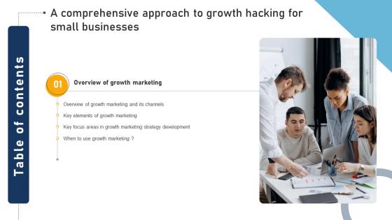 Table Of Contents Foe A Comprehensive Approach To Growth Hacking For Small Businesses MKT SS V Table Of Contents Foe A Comprehensive Approach To Growth Hacking For Small Businesses MKT SS V
