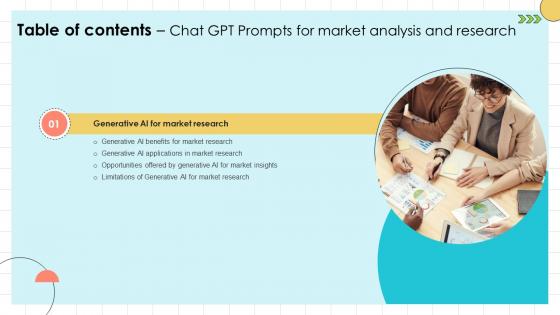 Table Of Contents For Chat GPT Prompts For Market Analysis And Research ChatGPT SS V