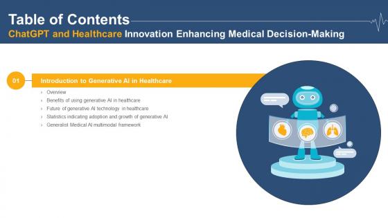 Table Of Contents For ChatGPT And Healthcare Innovation Enhancing Medical Decision Making AI SS V Table Of Contents For ChatGPT And Healthcare Innovation Enhancing Medical Decision Making AI SS V