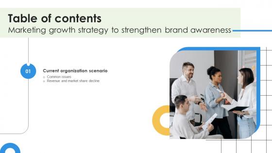 Table Of Contents For Marketing Growth Strategy To Strengthen Brand Awareness Strategy SS V Table Of Contents For Marketing Growth Strategy To Strengthen Brand Awareness Strategy SS V