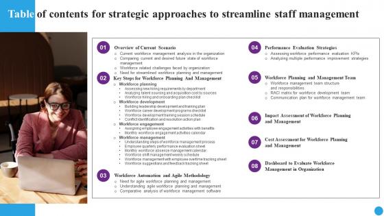 Table Of Contents For Strategic Approaches To Streamline Staff Management Rules Pdf