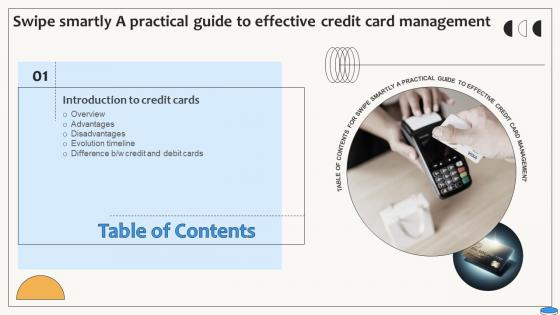 Table Of Contents For Swipe Smartly A Practical Guide To Effective Credit Card Management Fin SS V