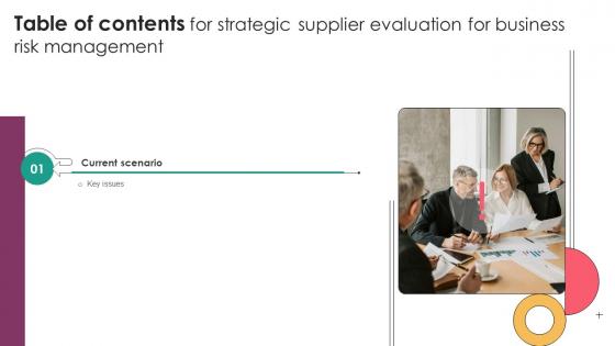 Table Of Contents Strategic Supplier Evaluation For Business Risk Management Table Of Contents Strategic Supplier Evaluation For Business Risk Management