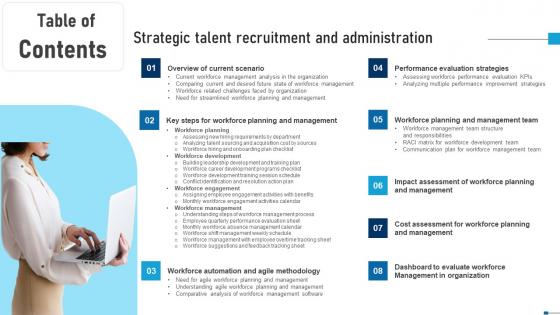 Table Of Contents Strategic Talent Recruitment And Administration Information Pdf