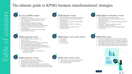 Table Of Contents The Ultimate Guide To KPMG Business Transformational Strategies Strategy SS V