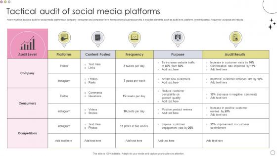 Tactical Audit Of Social Media Platforms Portrait Pdf