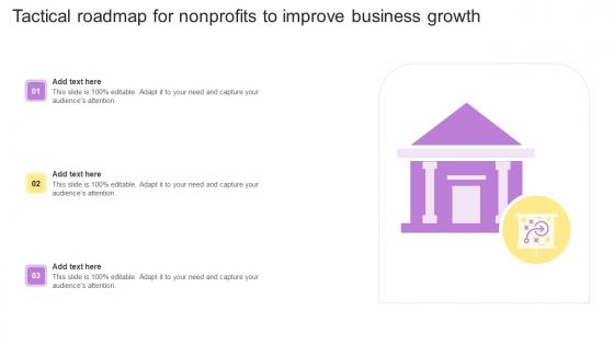 Tactical Roadmap For Nonprofits To Improve Business Growth Mockup Pdf