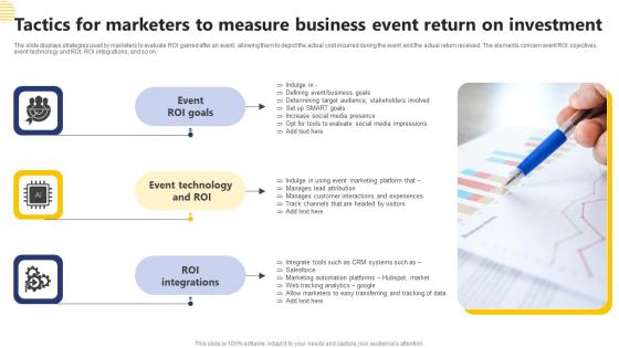 Tactics For Marketers To Measure Business Event Return On Investment Infographics Pdf