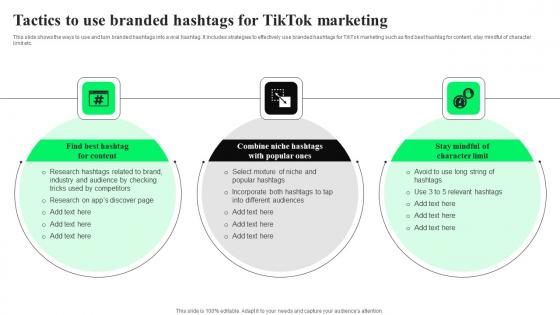 Tactics To Use Branded Hashtags For TikTok Advertising Strategies To Provide Effective Diagrams Pdf