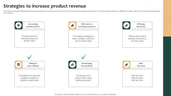 Tailored Product Approach Strategies To Increase Product Revenue Summary Pdf