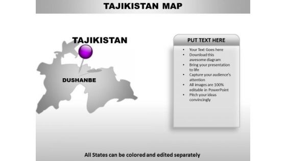 Tajikistan Country PowerPoint Maps
