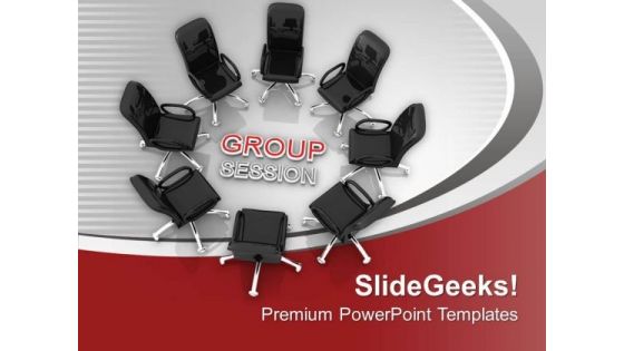 Take A Group Session For Business Result PowerPoint Templates Ppt Backgrounds For Slides 0613