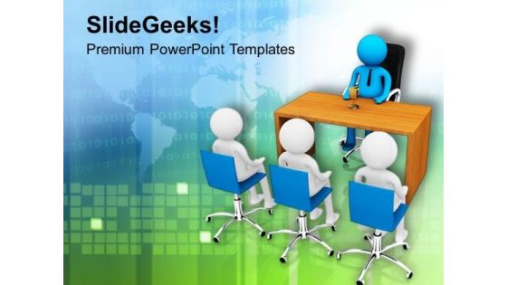 Take An Interview To Get Right Candidate PowerPoint Templates Ppt Backgrounds For Slides 0713