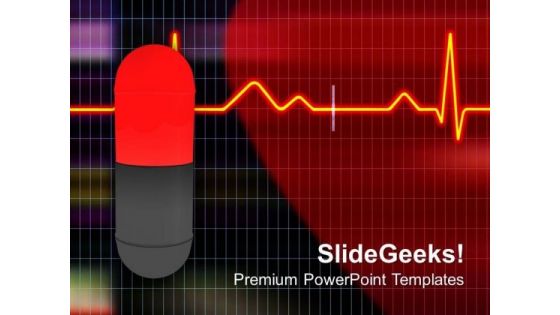 Take Medicine In Heart Disease PowerPoint Templates Ppt Backgrounds For Slides 0613