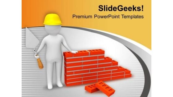 Take Precaution In Visiting Construction Site PowerPoint Templates Ppt Backgrounds For Slides 0713