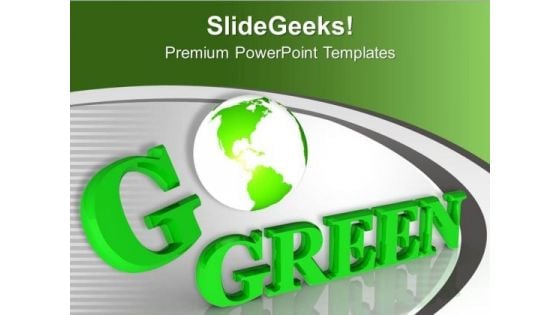 Take The Pledge Of Go Green PowerPoint Templates Ppt Backgrounds For Slides 0513