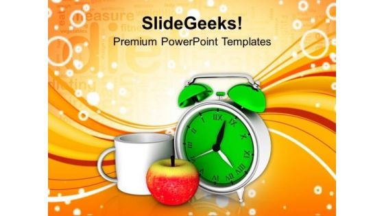 Take Timely Breakfast Health PowerPoint Templates Ppt Backgrounds For Slides 0413 Take Timely Breakfast Health PowerPoint Templates Ppt Backgrounds For Slides 0413