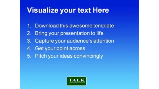 Talk Metaphor PowerPoint Templates And PowerPoint Backgrounds 0911