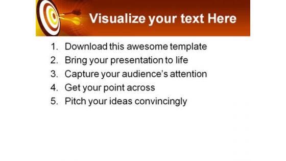 Target Abstract Business PowerPoint Themes And PowerPoint Slides 0411