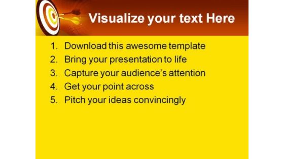Target Abstract Business PowerPoint Themes And PowerPoint Slides 0411