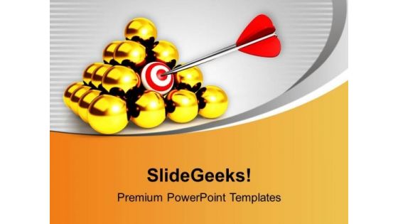 Target Achieved Business Theme PowerPoint Templates Ppt Backgrounds For Slides 0413