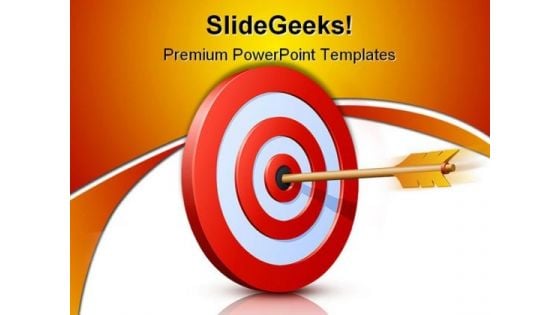 Target Achieved Success PowerPoint Themes And PowerPoint Slides 0411