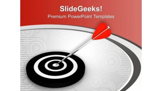 Target Achievement For Business Theme PowerPoint Templates Ppt Backgrounds For Slides 0413