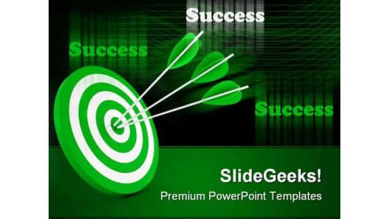 Target And Arrows Success PowerPoint Templates And PowerPoint Backgrounds 0211