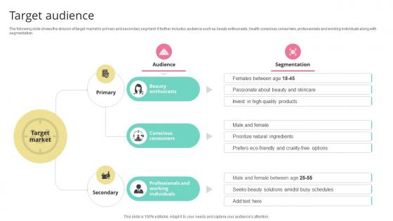 Target Audience Skincare Startup GTM Strategy GTM SS V Target Audience Skincare Startup GTM Strategy GTM SS V