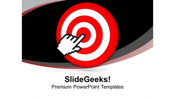 Target Board With Hand Pointing Success PowerPoint Templates Ppt Backgrounds For Slides 0213 Target Board With Hand Pointing Success PowerPoint Templates Ppt Backgrounds For Slides 0213