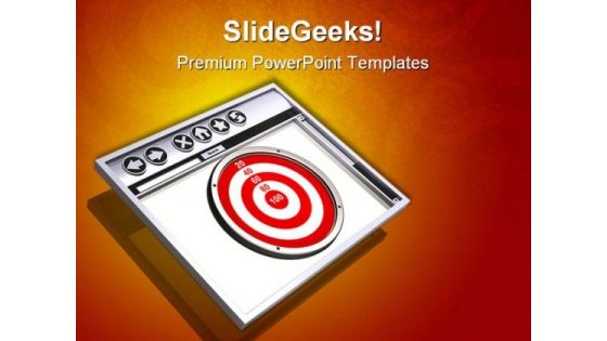 Target Browser Internet PowerPoint Templates And PowerPoint Backgrounds 0811