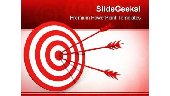 Target Business PowerPoint Backgrounds And Templates 1210