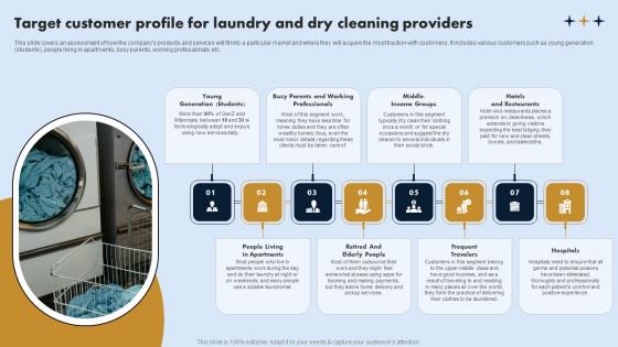 Target Customer Profile For Laundry And Dry On Demand Laundry Business Plan Diagrams Pdf