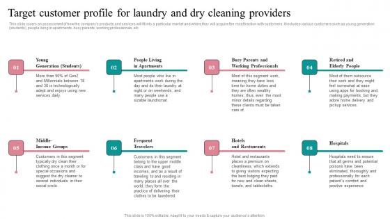 Target Customer Profile Fresh Laundry Service Business Plan Go To Market Strategy Graphics Pdf