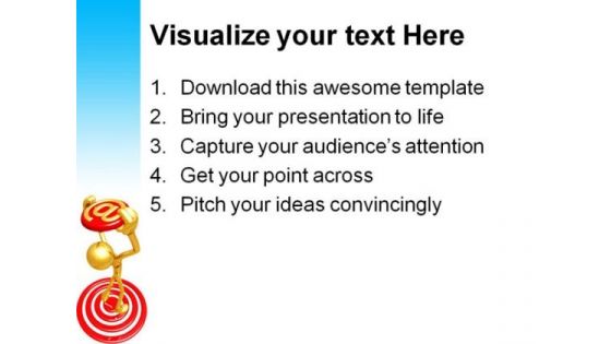 Target Email Internet PowerPoint Themes And PowerPoint Slides 0711