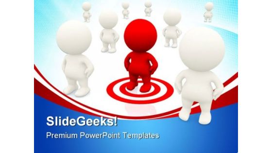 Target Man Business PowerPoint Templates And PowerPoint Backgrounds 0311