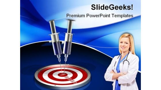 Target Medical PowerPoint Themes And PowerPoint Slides 0411