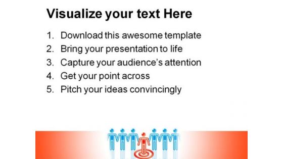 Target Red Leader Business PowerPoint Themes And PowerPoint Slides 0411
